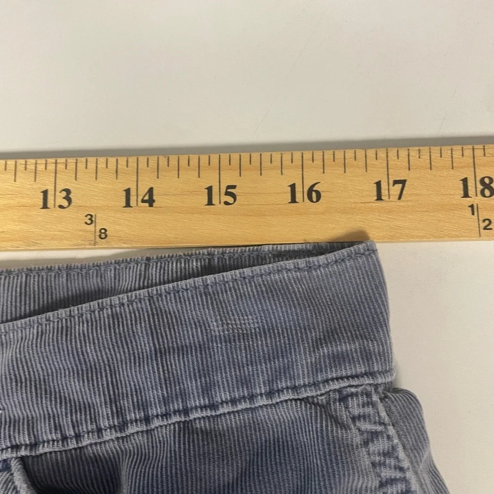 American Eagle 90s Boyfriend Corduroy Shorts 14 Blue Boho Retro Grunge Carpenter